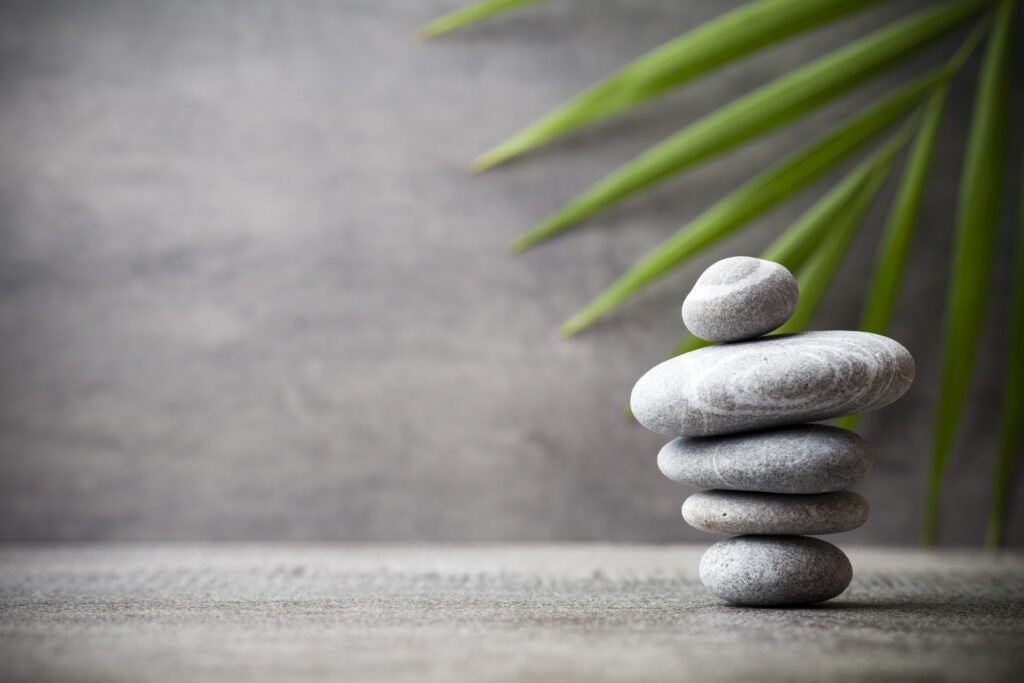 Stones spa treatment scene, zen like concepts.
